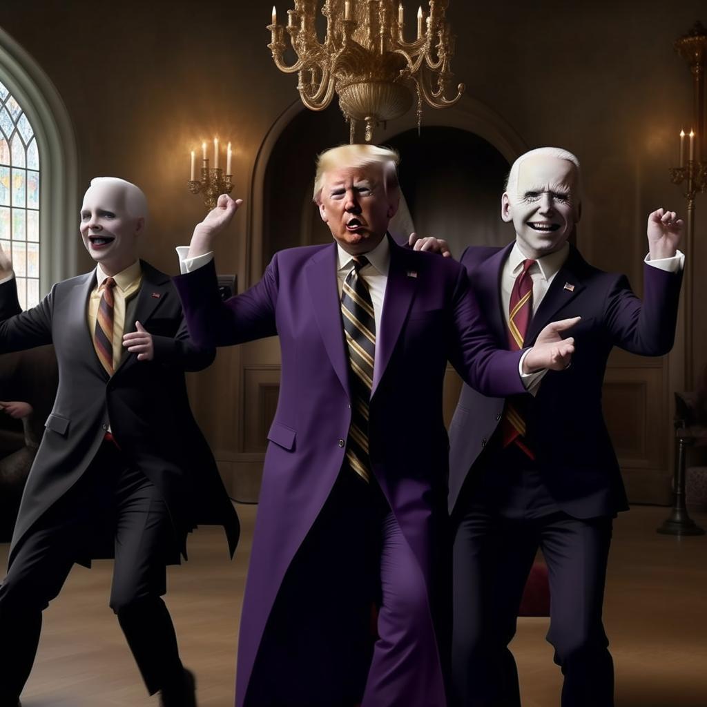 Voldemort Joins the Dance Party with Trump and Biden!