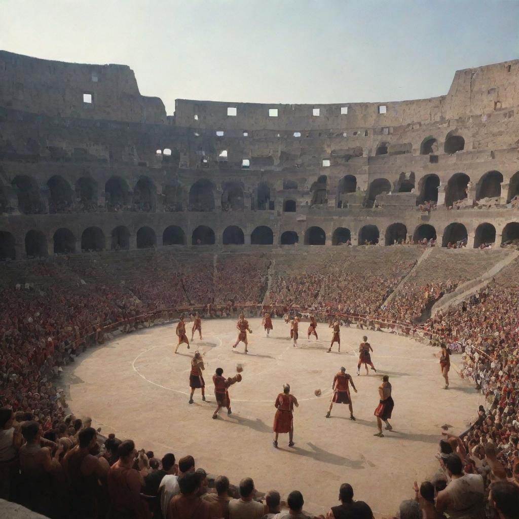 Gladiators on the Hardwood: Epic Colosseum Basketball Showdown