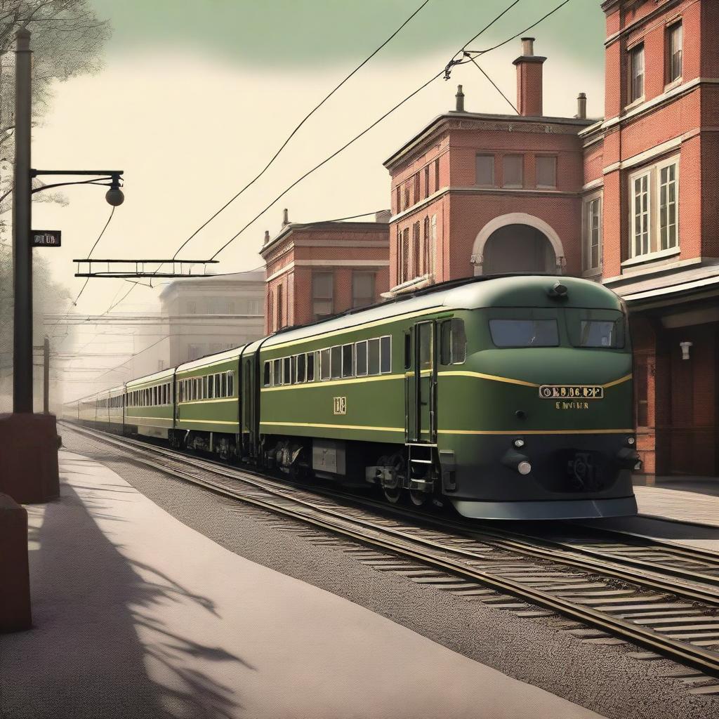 Timeless Elegance: 1940s Vintage Train