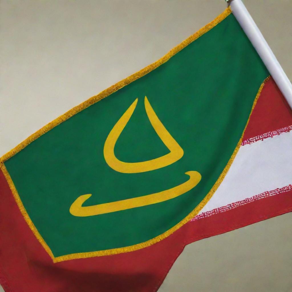 Irans Pride: IRGC Emblem Over National Flag