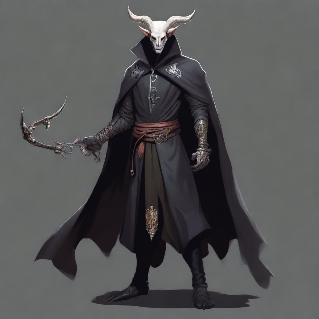 Dark Art: Tiefling Male Digital Art Piece