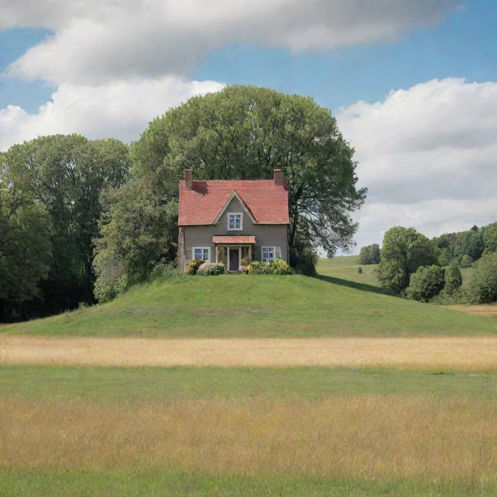 Cozy Haven: Earthbound Home Amidst Natures Serenity