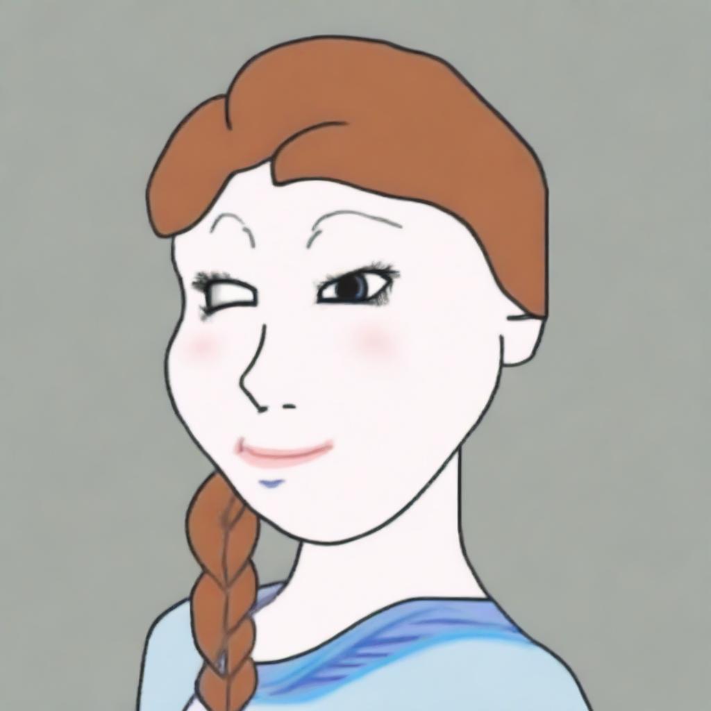 Annas New Look: A Frozen Twist on Wojak