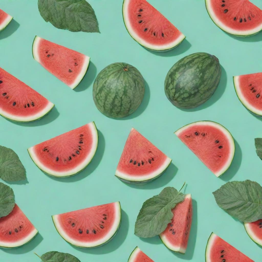 Sliced Sweetness: A Refreshing Watermelon Pattern
