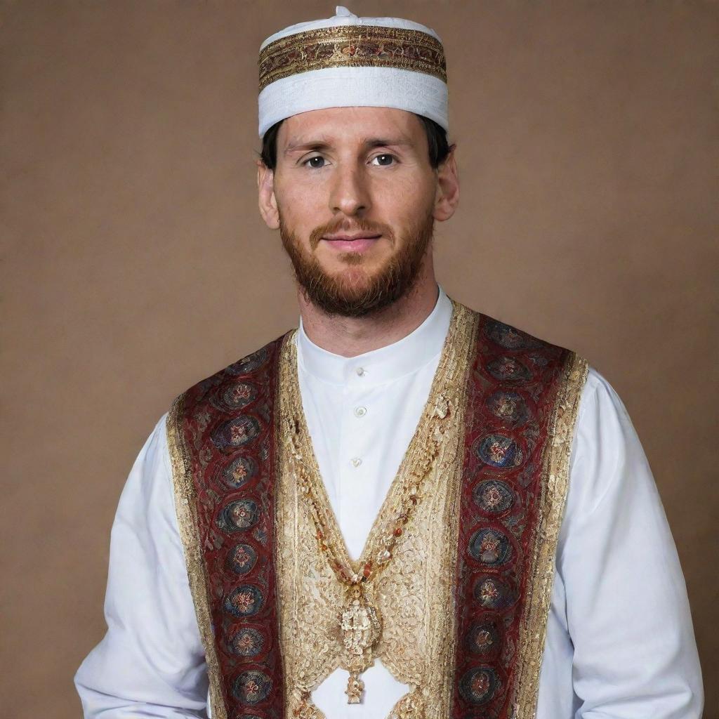 Faith and Football: Lionel Messi in Traditional Muslim Attire