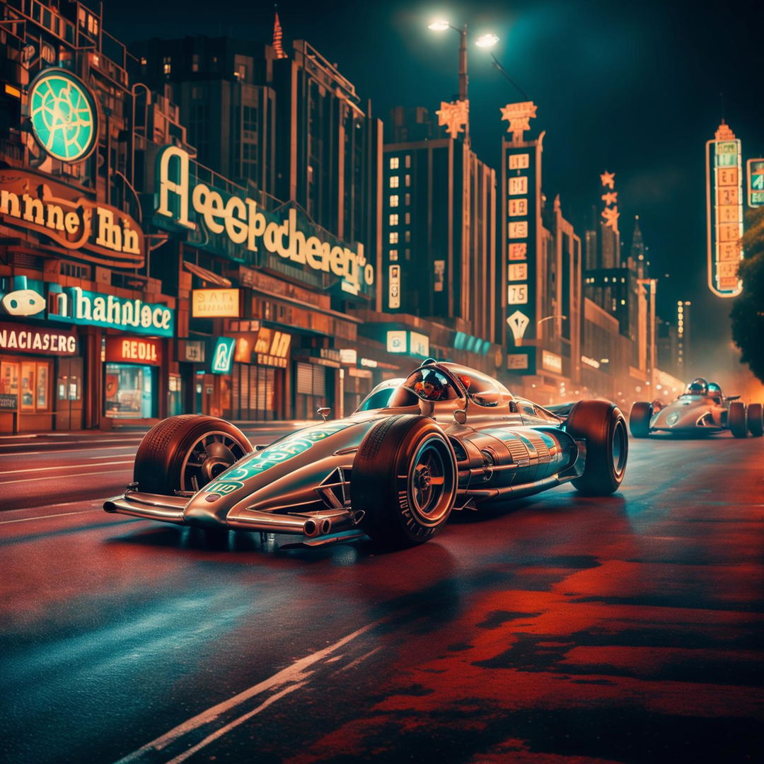 Retro-Futuristic Racing: Atompunk F1 Cars