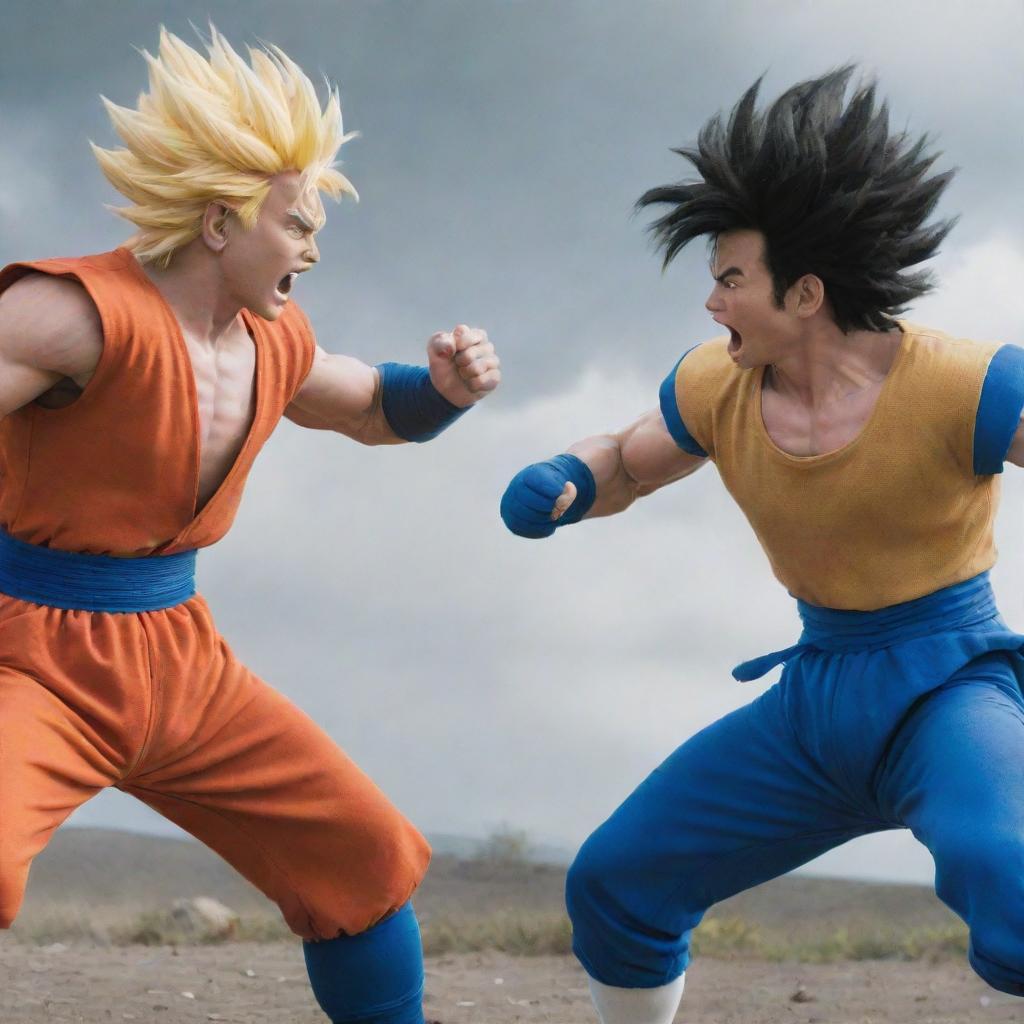 Epic Showdown: Goku vs Vegeta
