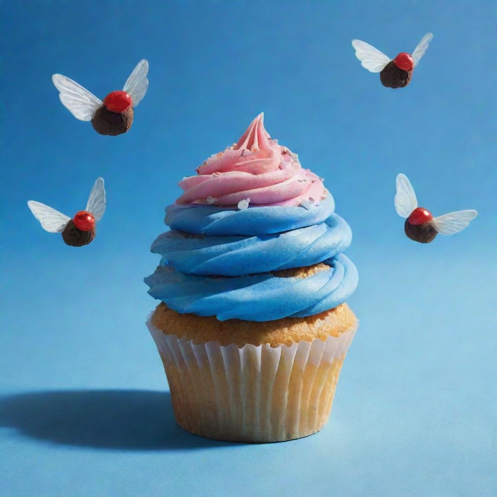 Soaring Sweetness: Whimsical Cupcakes in Flight