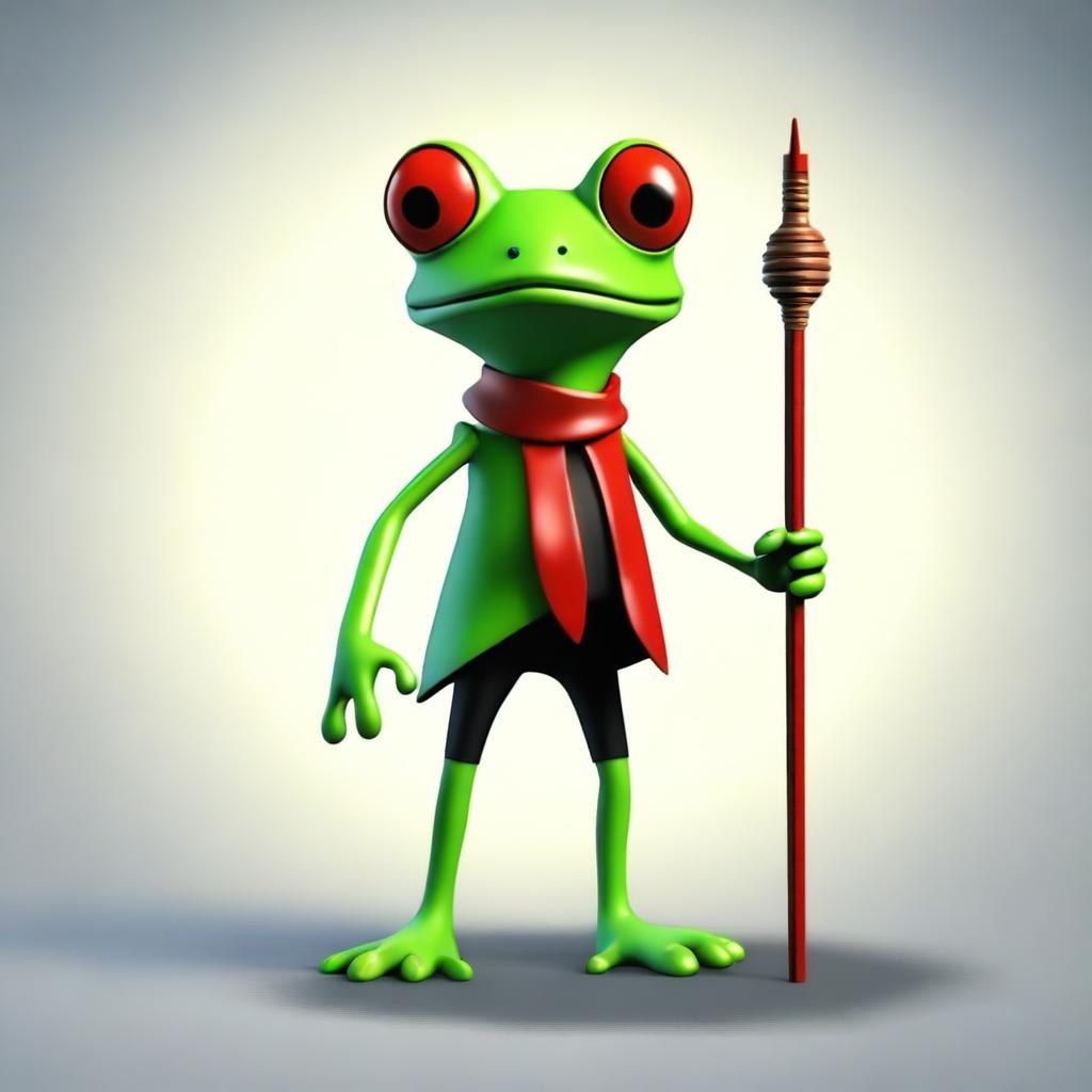 Meet Ribber, the Tiny Red Frog Hero