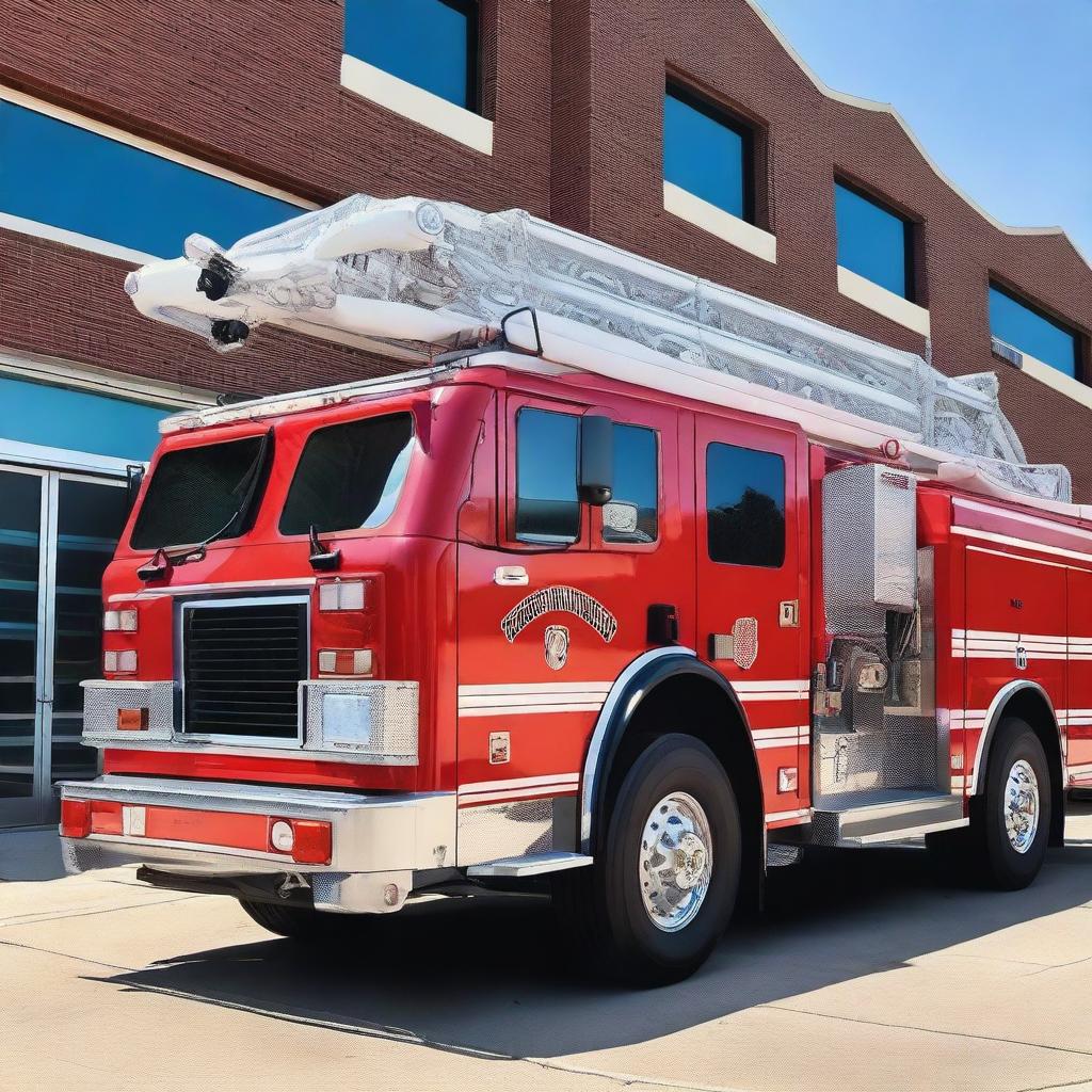 Brave the Flames: Modern Fire Fighting Truck