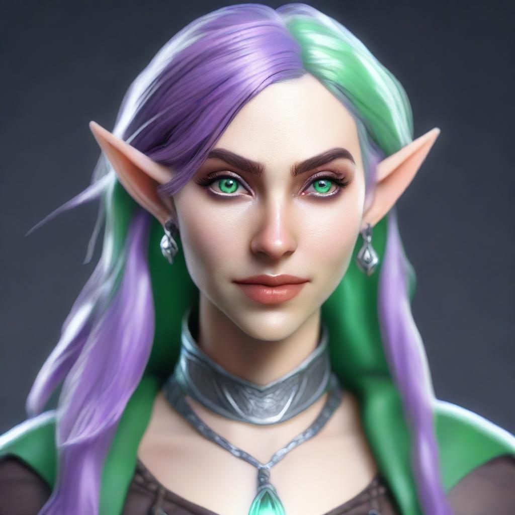 Eira Shadowglow - Enchanting Elven Portrait