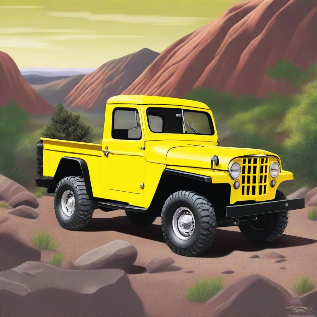 Retro Revival: 1953 Willys Pickup Off-Road Truck