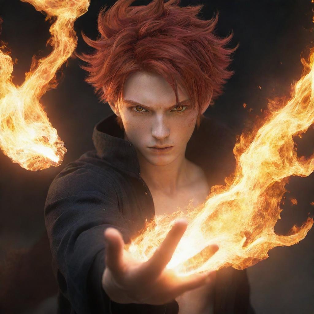 Unleash the Magic: Red-Haired Mage