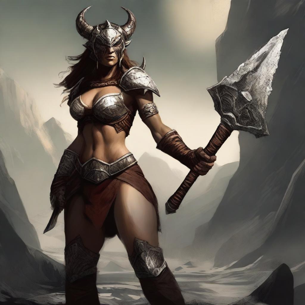 Fierce Dragonborn Barbarian: Embrace the Power