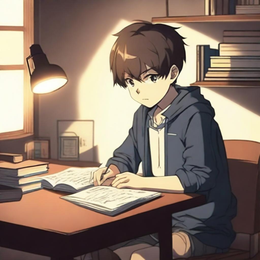 Diligent Night Scholar: A Young Anime Boys Journey