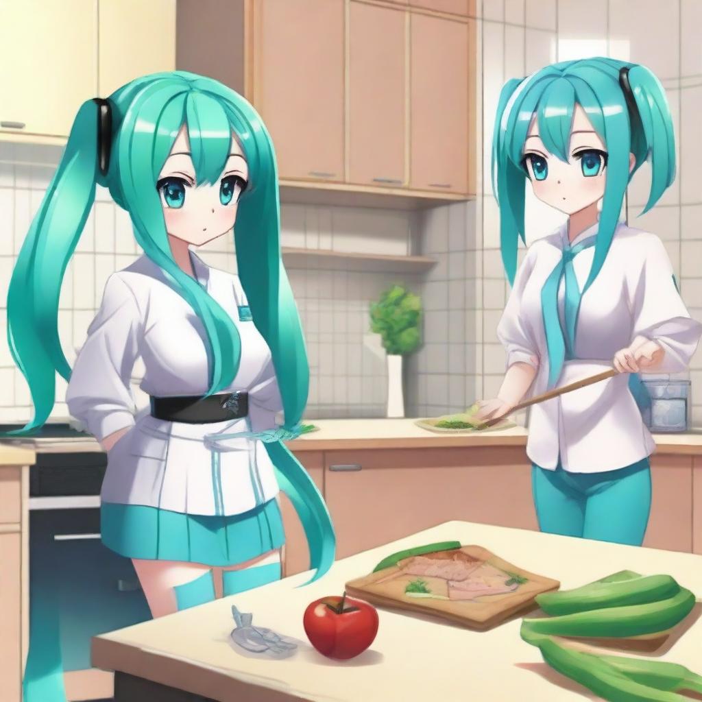Hatsune Miku: Cooking with a Leek!