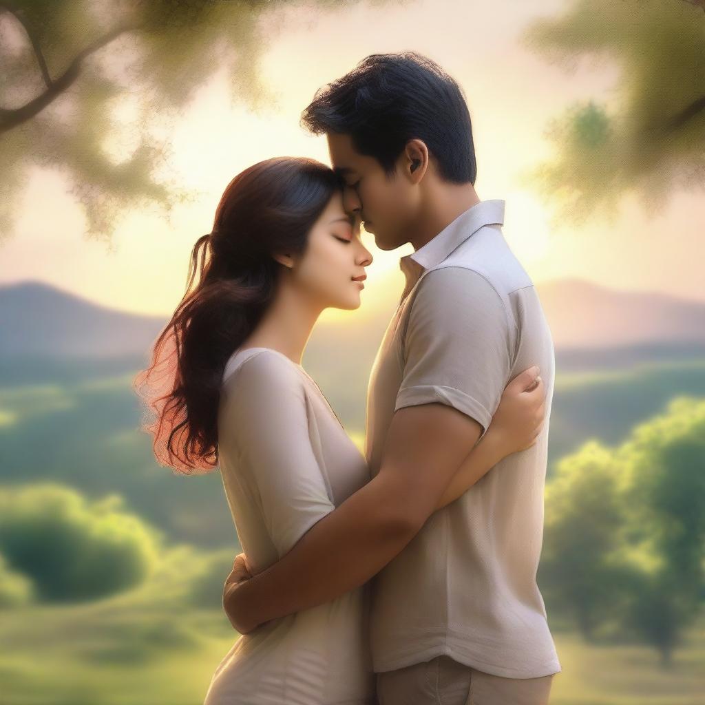 Embrace of Love: A Serene Moment