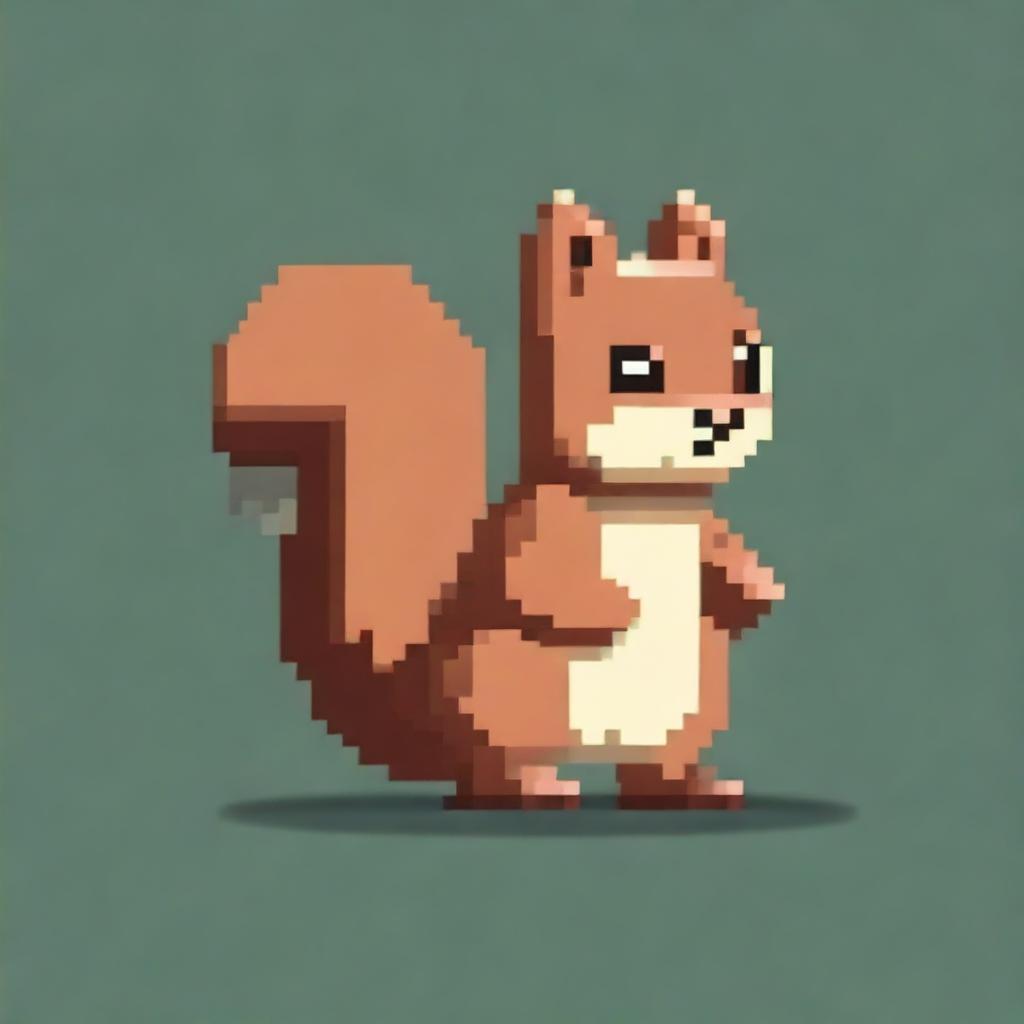 Pixelated Squirrel: A Creative Adventure