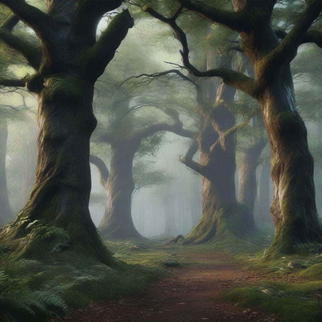 Enchanting Dark Forest: A Fantasy Portrait