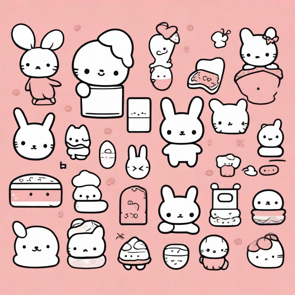Kawaii Anime Doodles: Sanrio Character Collection