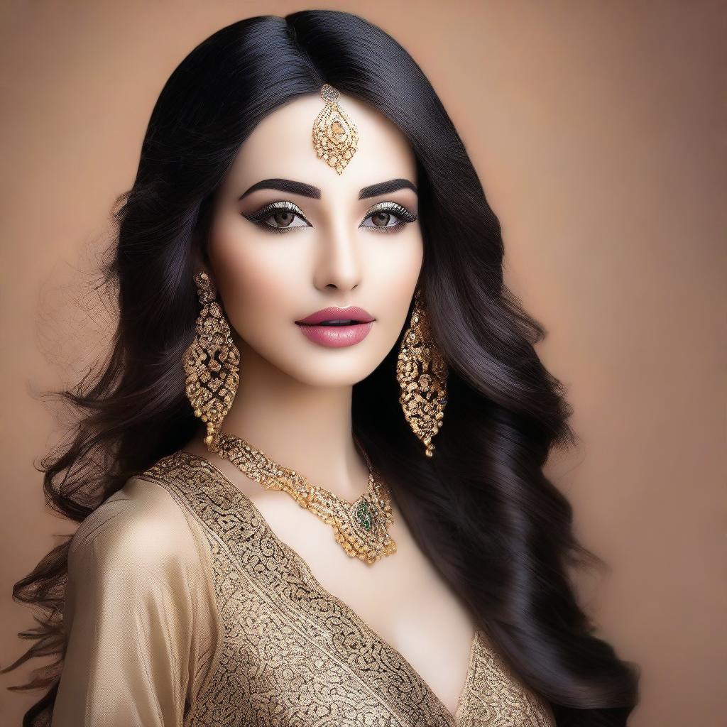 Elegant Arabic Beauty: A Portrait