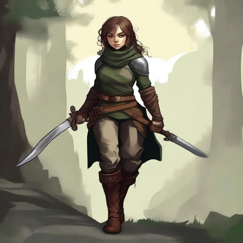 Stealthy Charm: Female Halfling Rogue