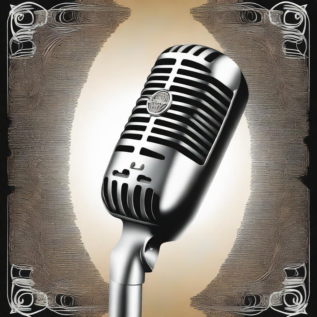 Dive into the Details: Intricate Microphone Illustration