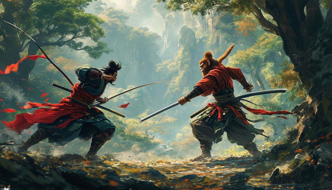 Epic Showdown: Wukong vs Samurai