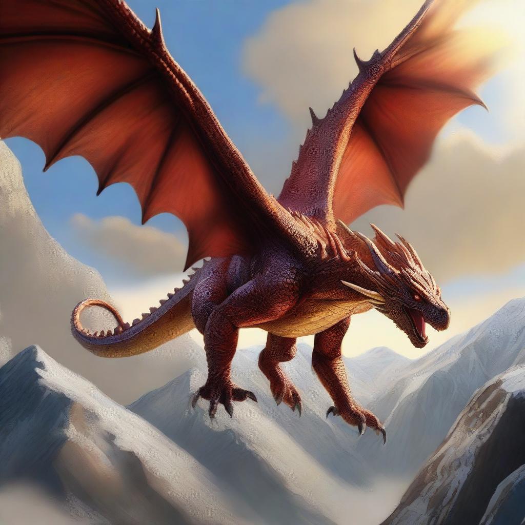 Majestic Vermithor: The Fearsome Dragon in Flight