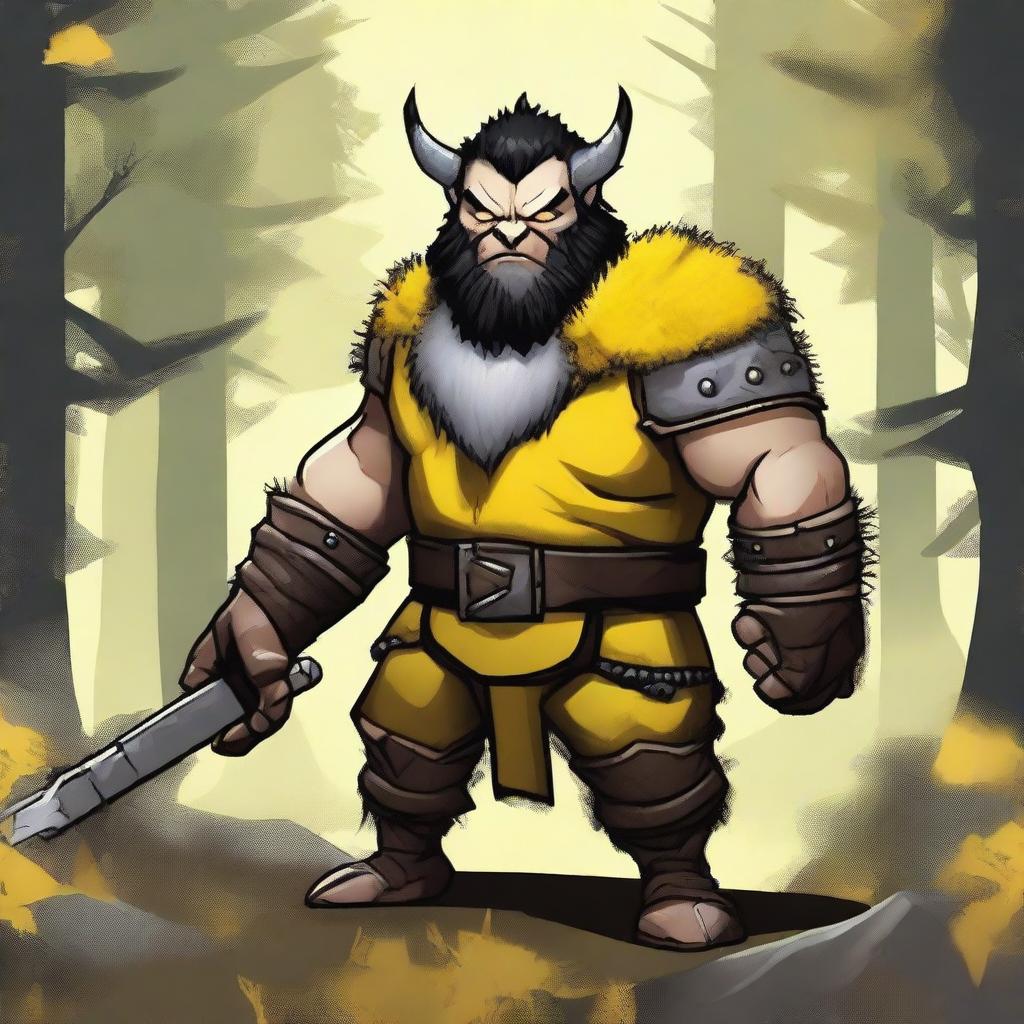 Fierce DnD Barbarian Dwarf