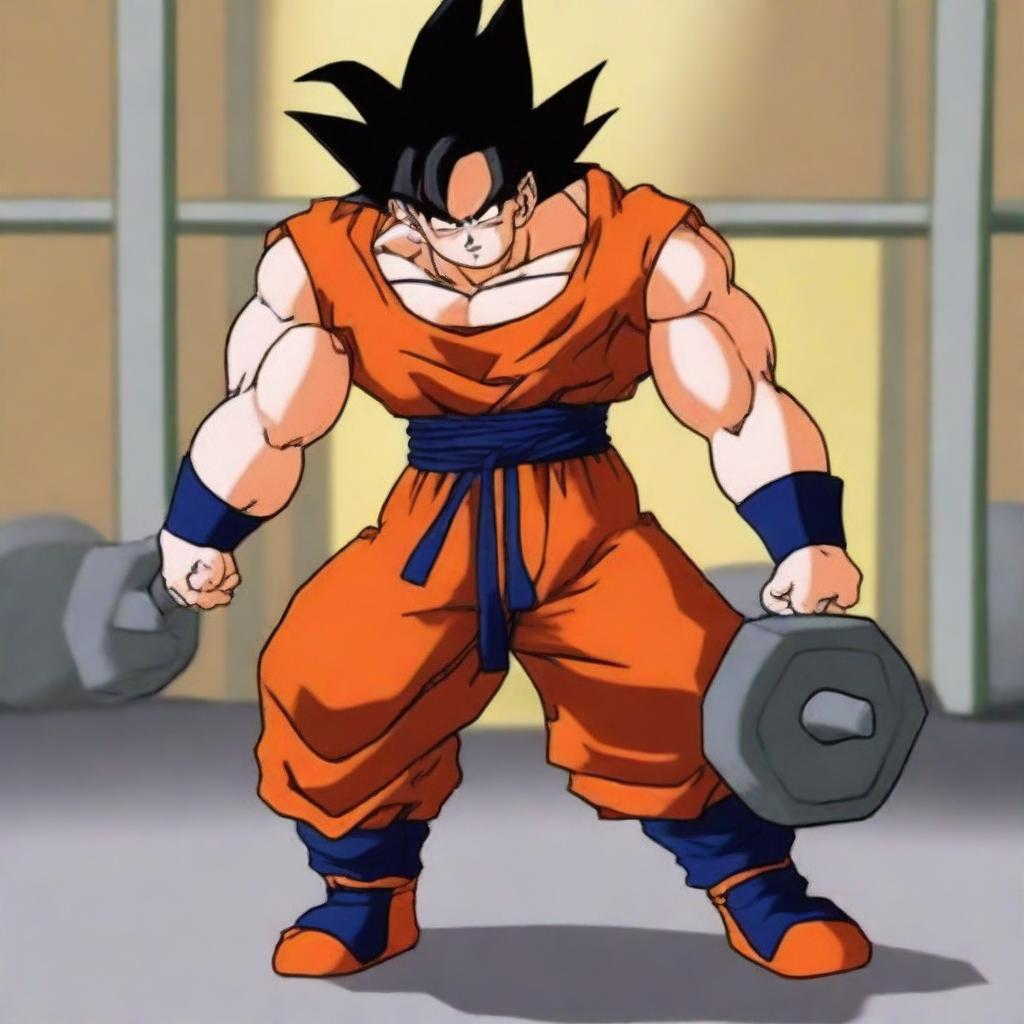 Goku Lifting Heavy Weights: Unleash Your Inner Warrior
