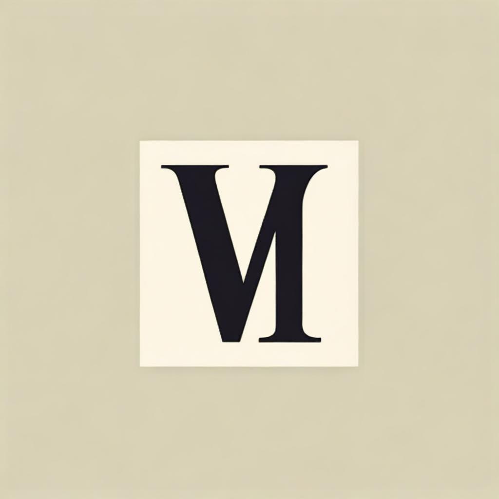 Elegant Bold Letter V Design