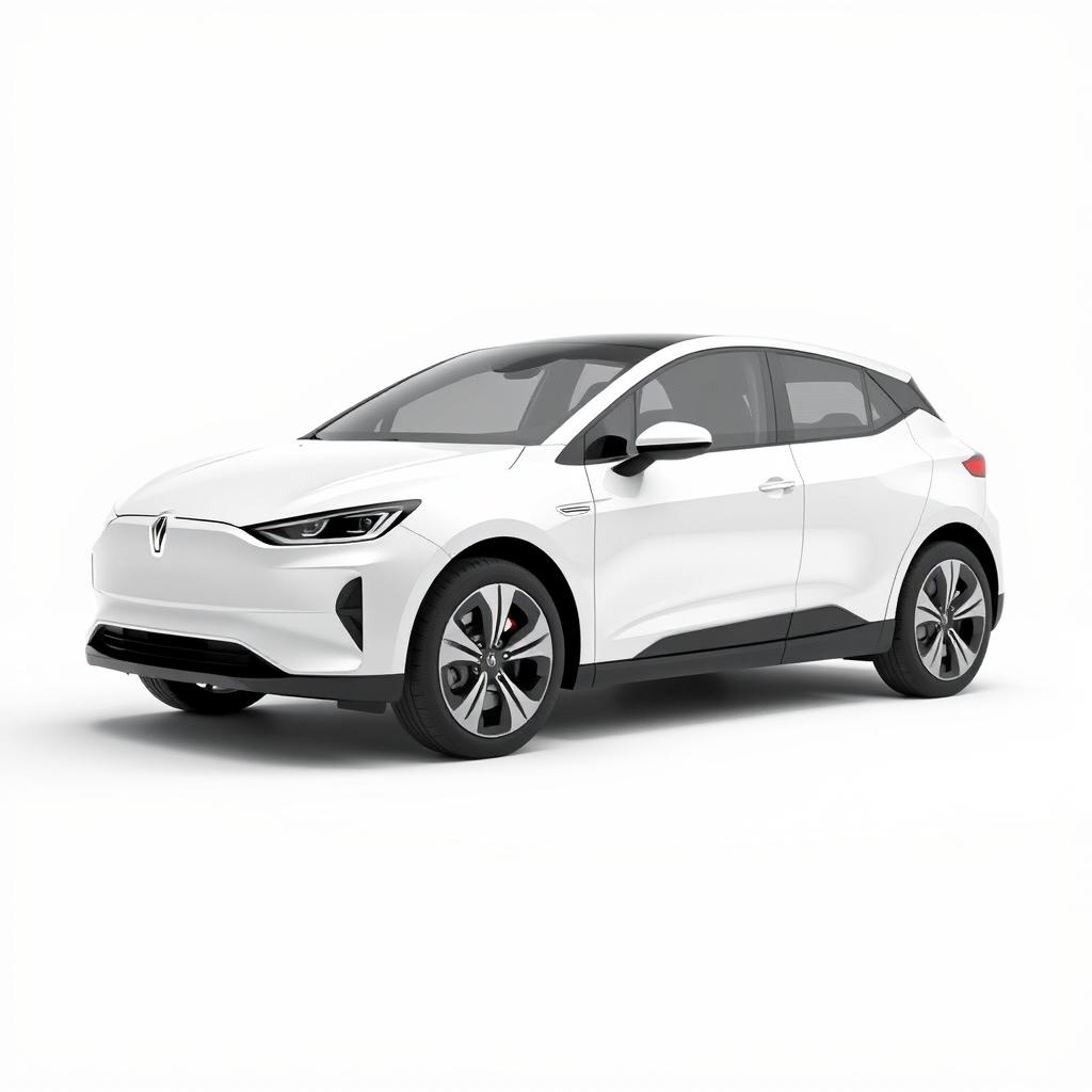 Sleek & Sustainable: Your Simple White Electric Car