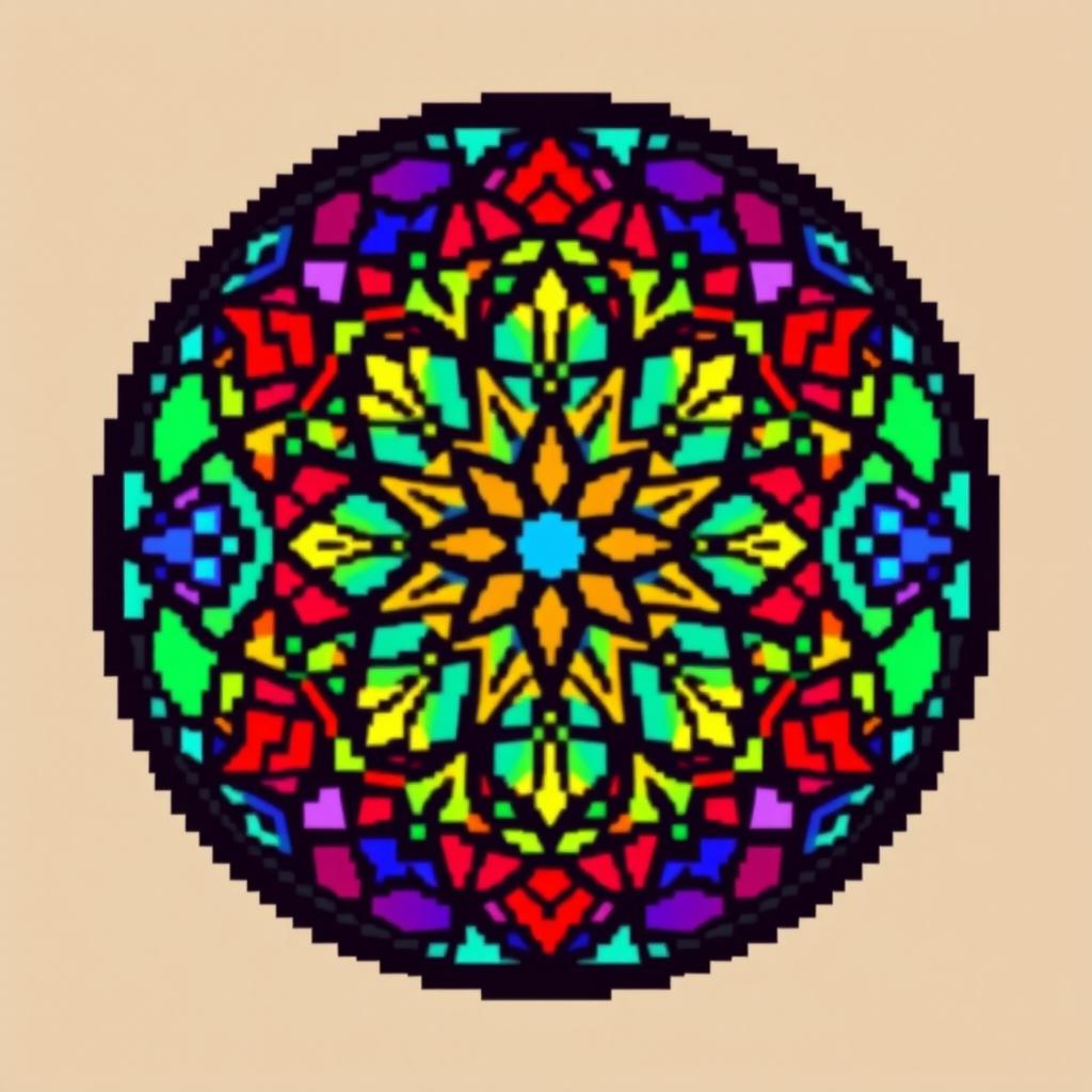 Create Your Own Stained Glass Pixel Art