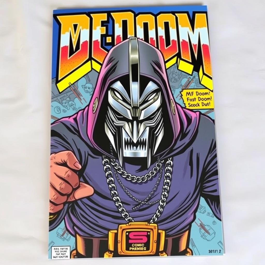 Unmask the Legend: MF DOOM Comic Cover