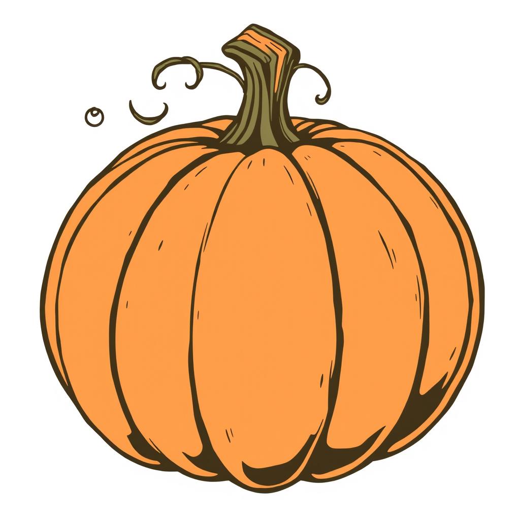 Classic Vintage Pumpkin Illustration