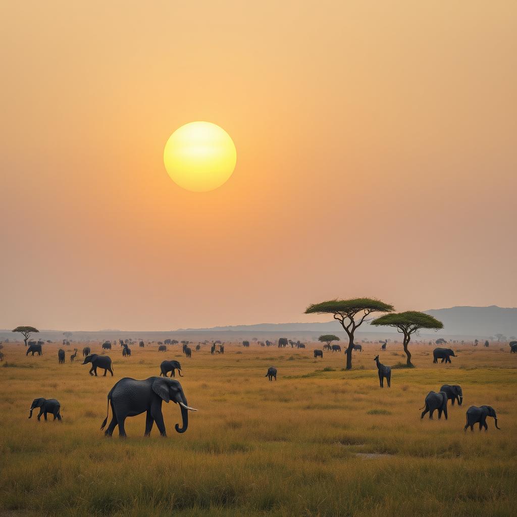 Experience Tranquility: Hyper-Realistic African Landscape