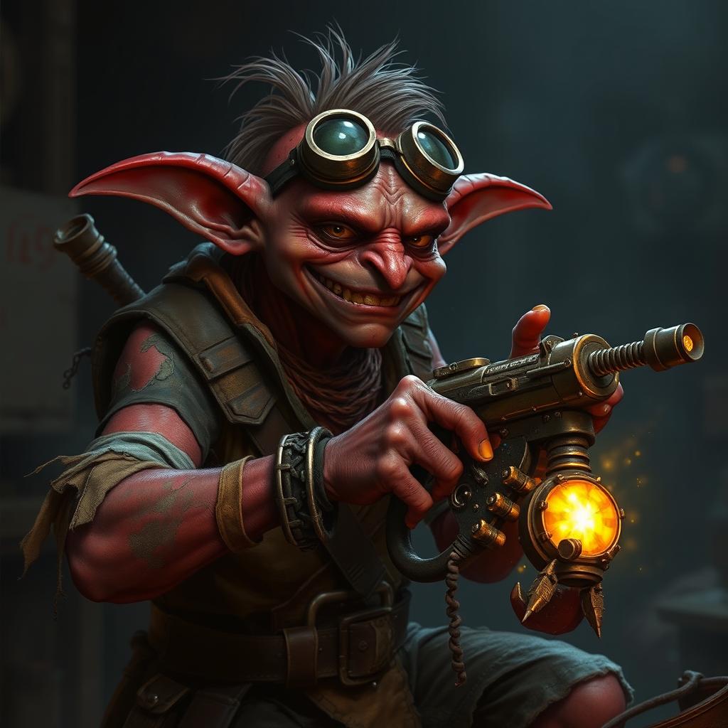 Steampunk Goblin Artificer: A Unique Creation