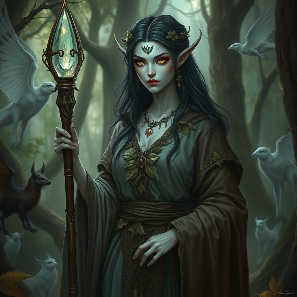 Shadar-kai Druid: Guardian of the Mystical Forest