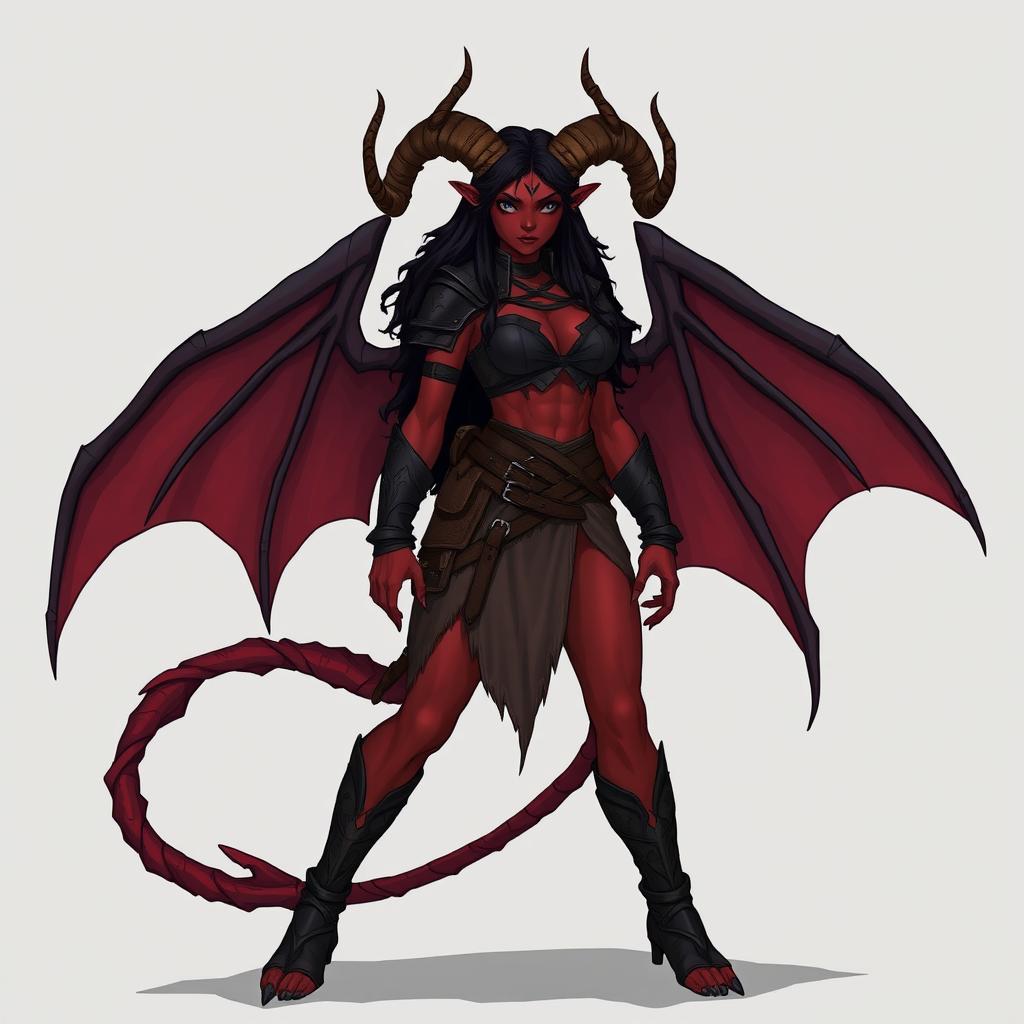 Unleash Your Inner Wild: Feral Tiefling D&D Character