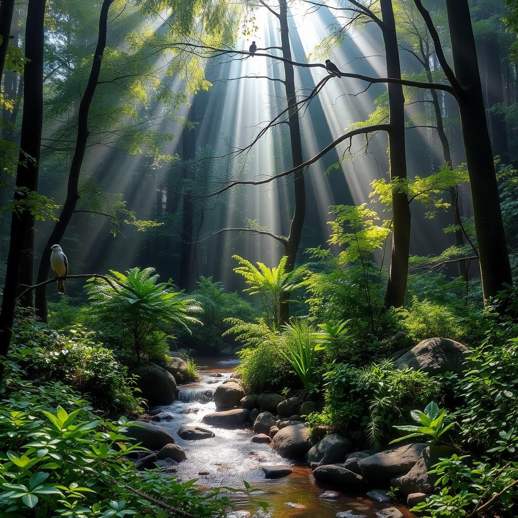 Discover the Calming Beauty of a Luminous Forest