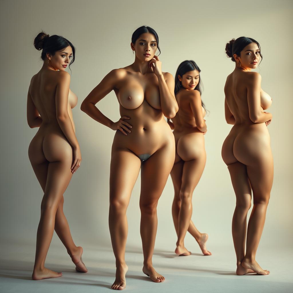 Elegant Rendezvous: Artistic Nudes Masterfully Curated