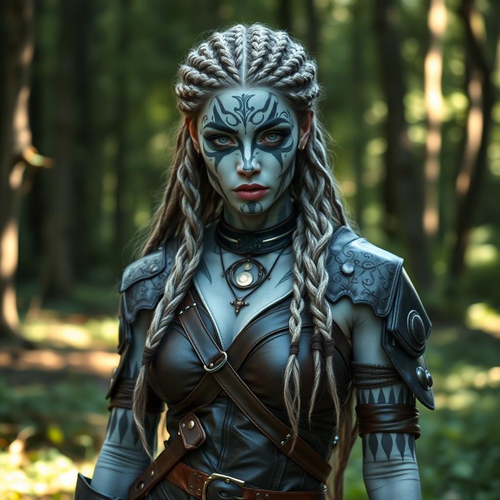 Whispers in the Dark: Fae Rogue with Mesmerizing Silver Eyes