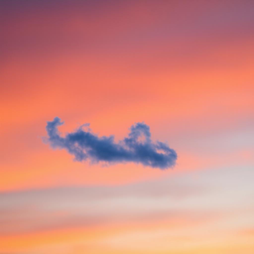 Dreamy Skies: Soft Clouds and Warm Sunset