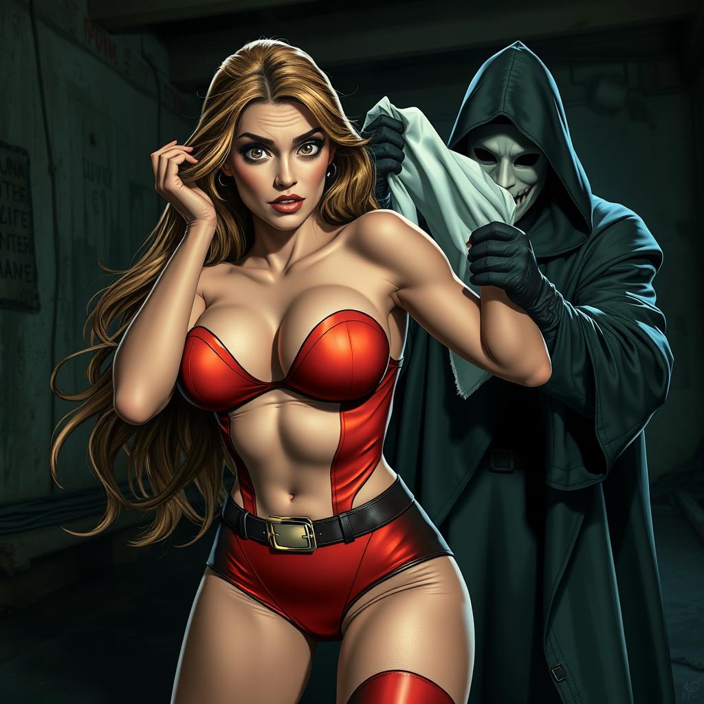 Superheroine Cornered: Can She Escape the Chloroform?