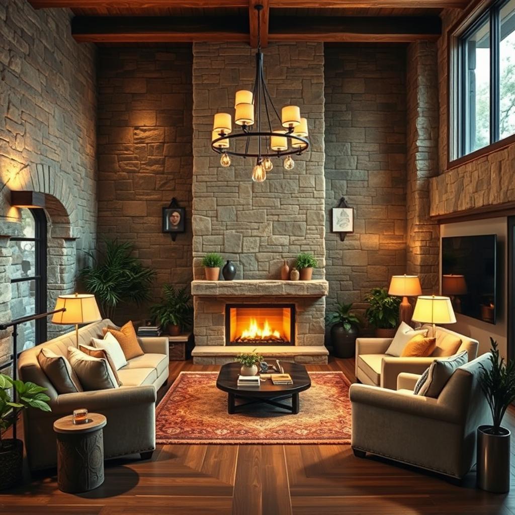 Cozy Living Room Design: Nature Meets Luxury