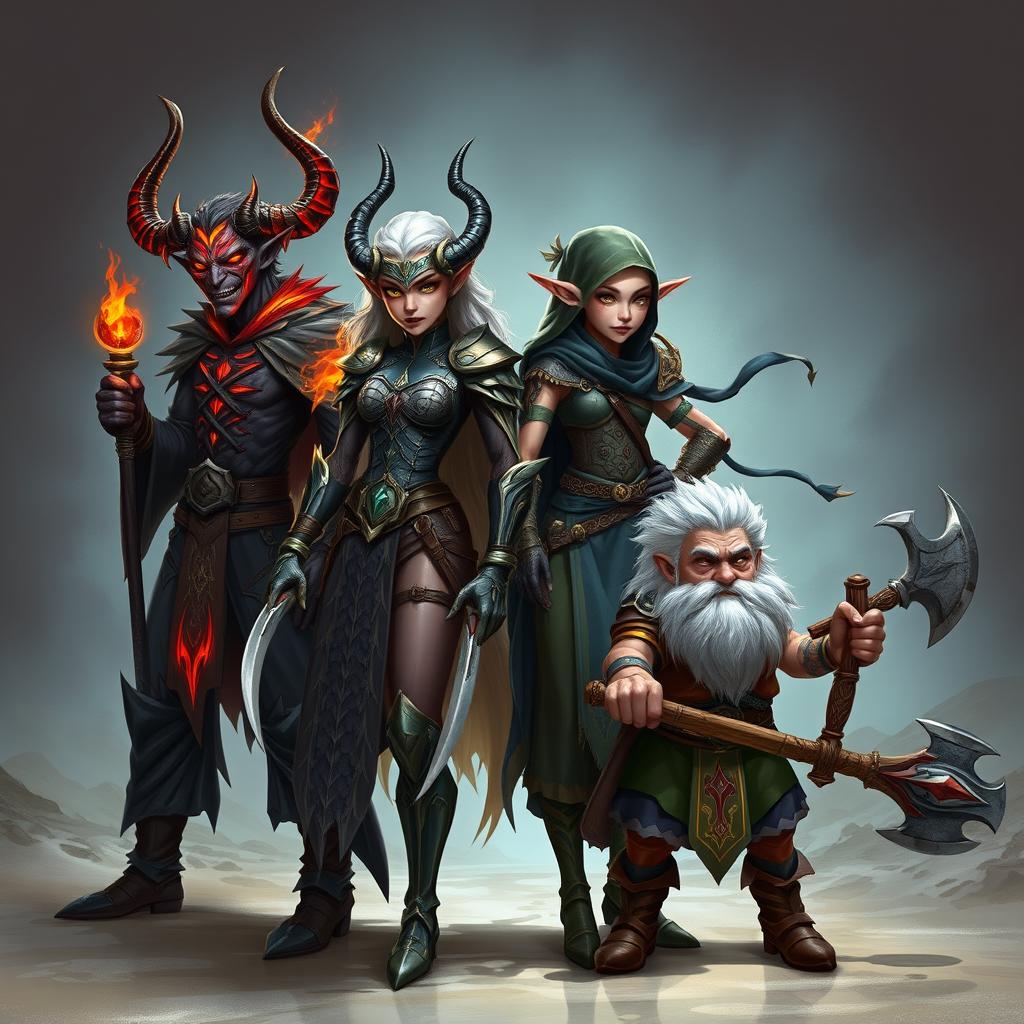 Unleash Your Fantasy: Meet Four Unique Characters