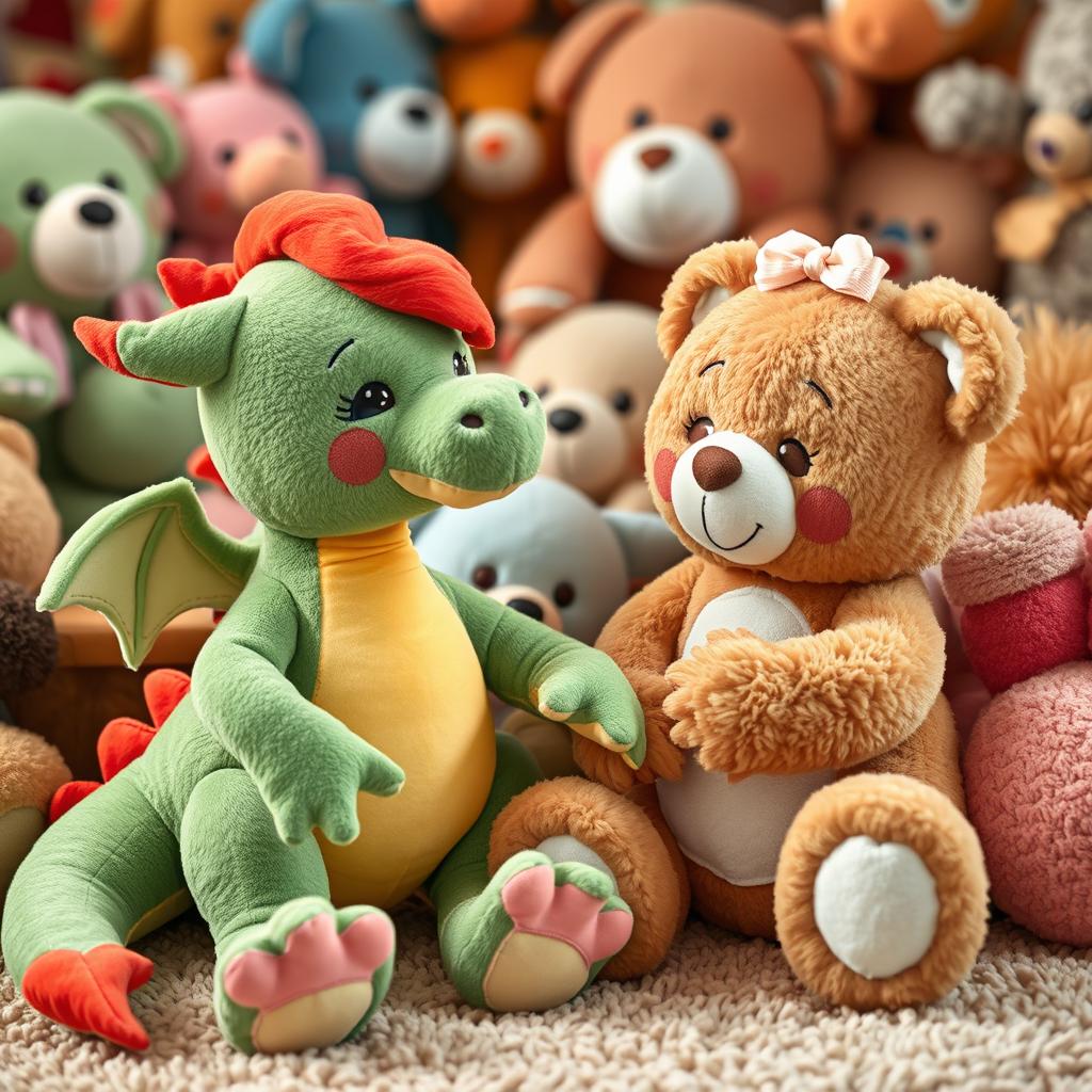 Whimsical Friends: Dragon & Bear