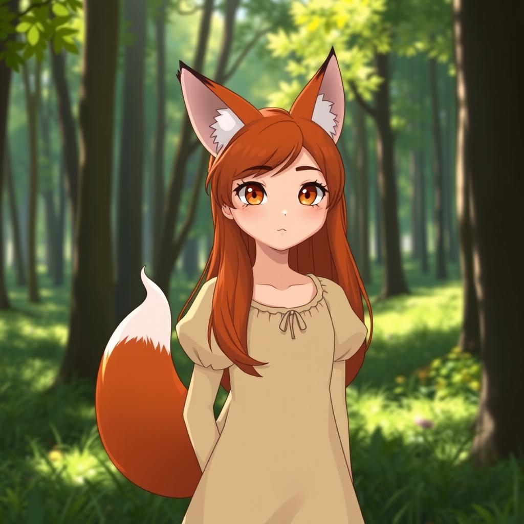 Whispers from the Woods: Enchanted Fox Girl