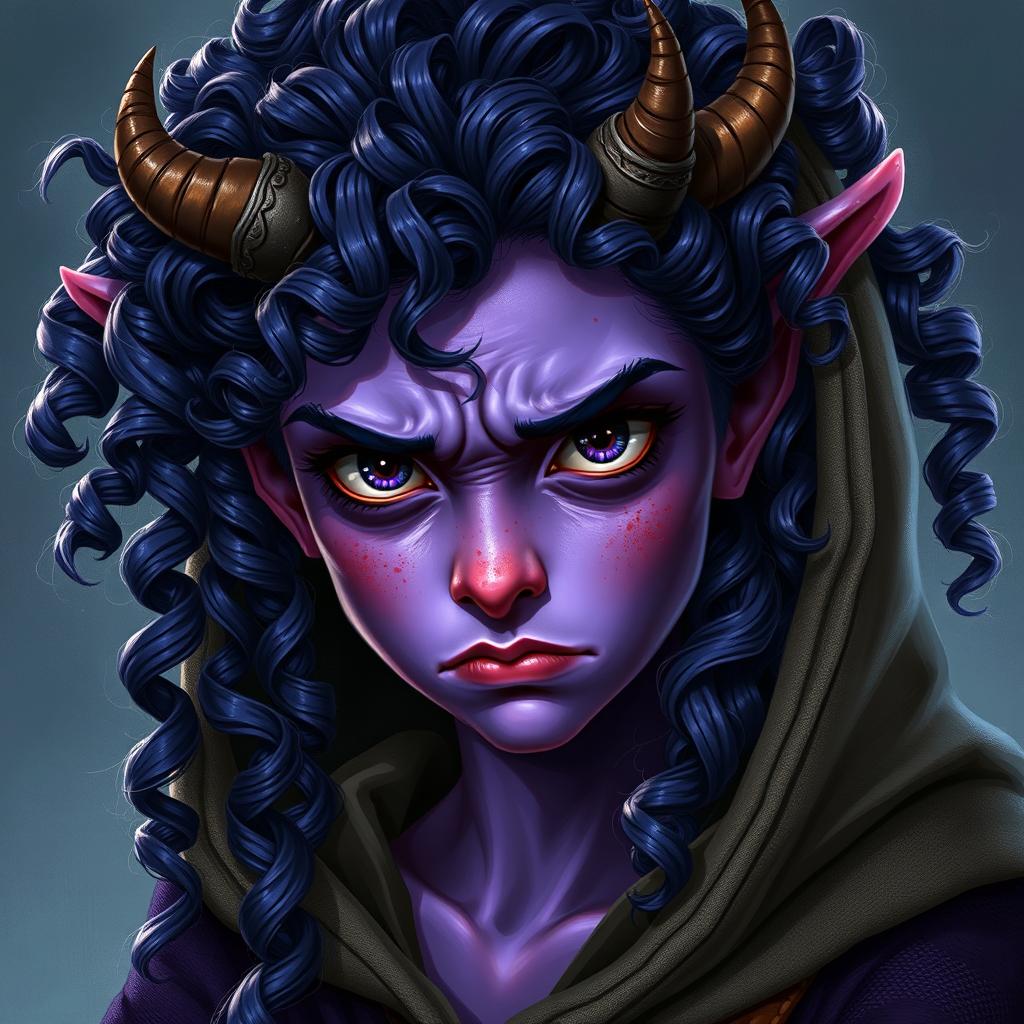 Vibrant Violet Skin: Meet the Enchanting Tiefling